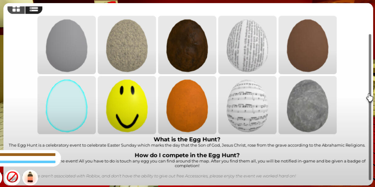 Cold Isolation Egg Hunt Interface