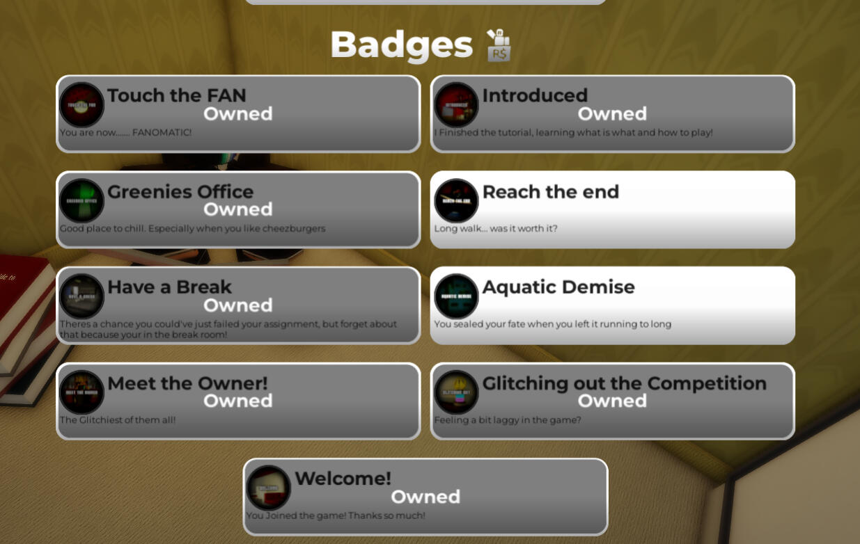 Cold Isolation Bades Menu